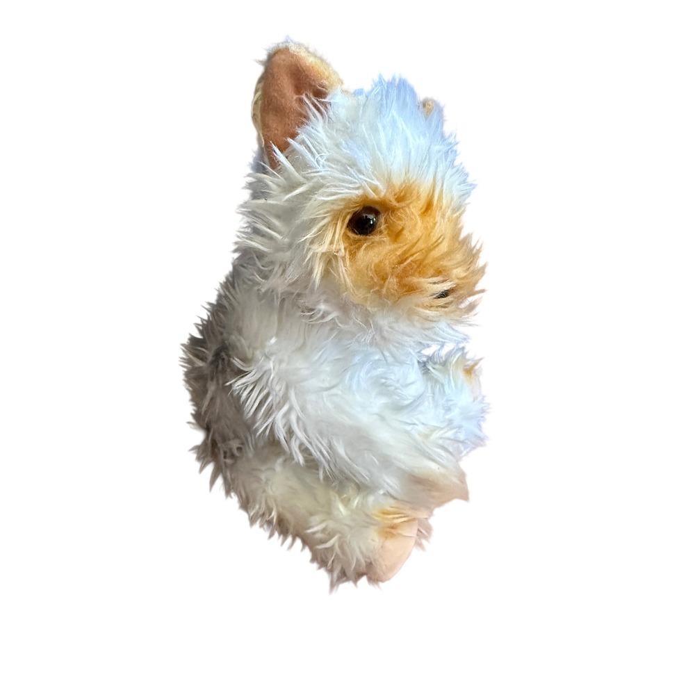 Russ Berrie Trix Yorkie Plush Stuffed Animal Dog White Tan Grey 28787 9 inch